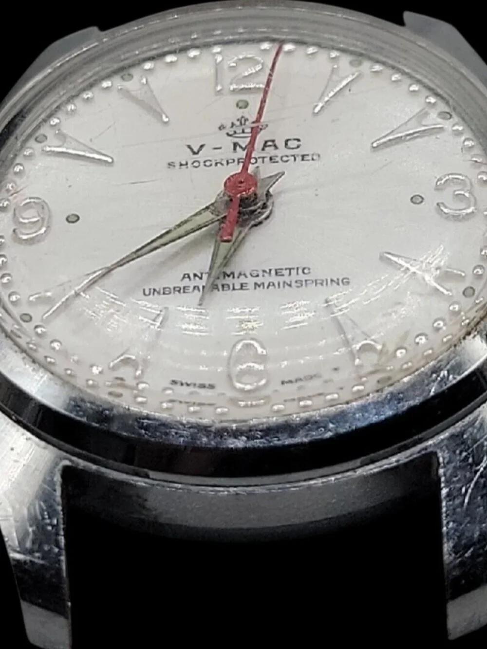 Vintage VMac Mens Watch Very Rare Runs Well Edward A Waldman Movement 1 Jewel